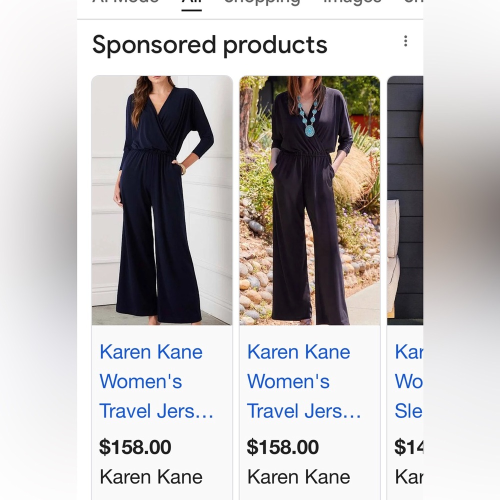Karen Kane Navy Wrap Jumpsuit with pockets 
Smoke free
New Was 158.00